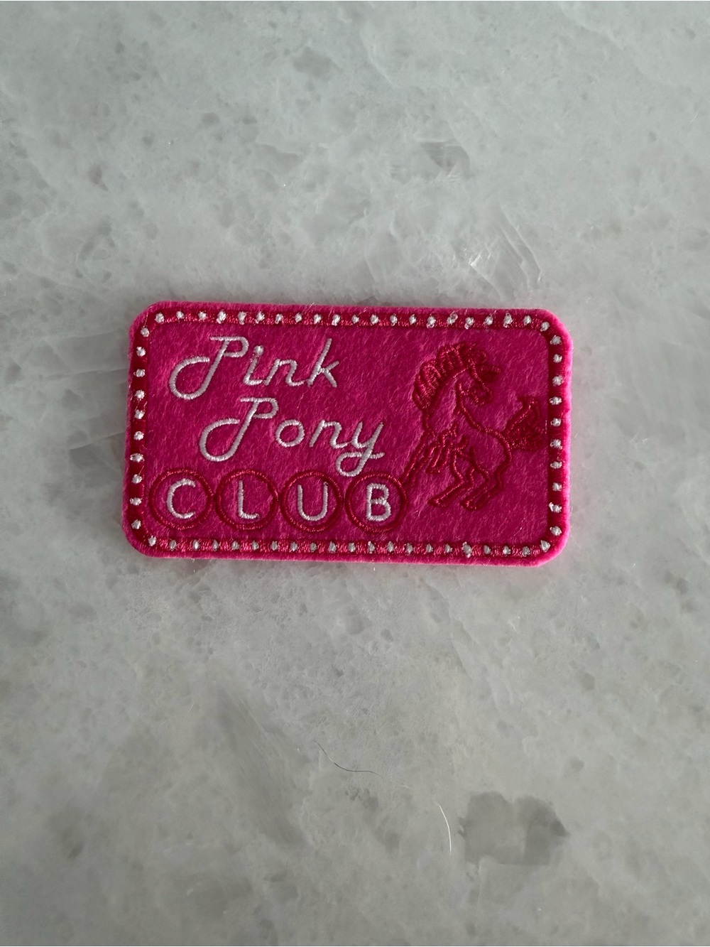 Pink Pony Club Iron On Patch - Pink
